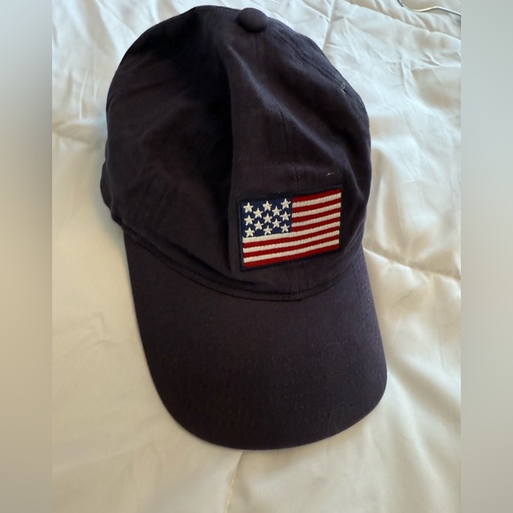 U.S. Polo Assn. Classic Vintage Navy Blue Logo Flag Cap 🧢 🇺🇸 - Picture 2 of 4